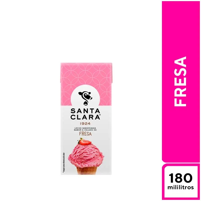 Leche Santa Clara Fresa 180 ml